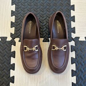 BCBGeneration brown loafer shoes  mackie size 8 1/2